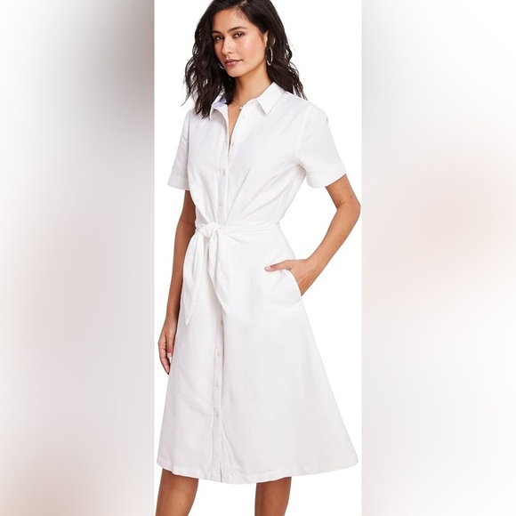 NWT Vineyard Vines White Shirt Dress Sz 2